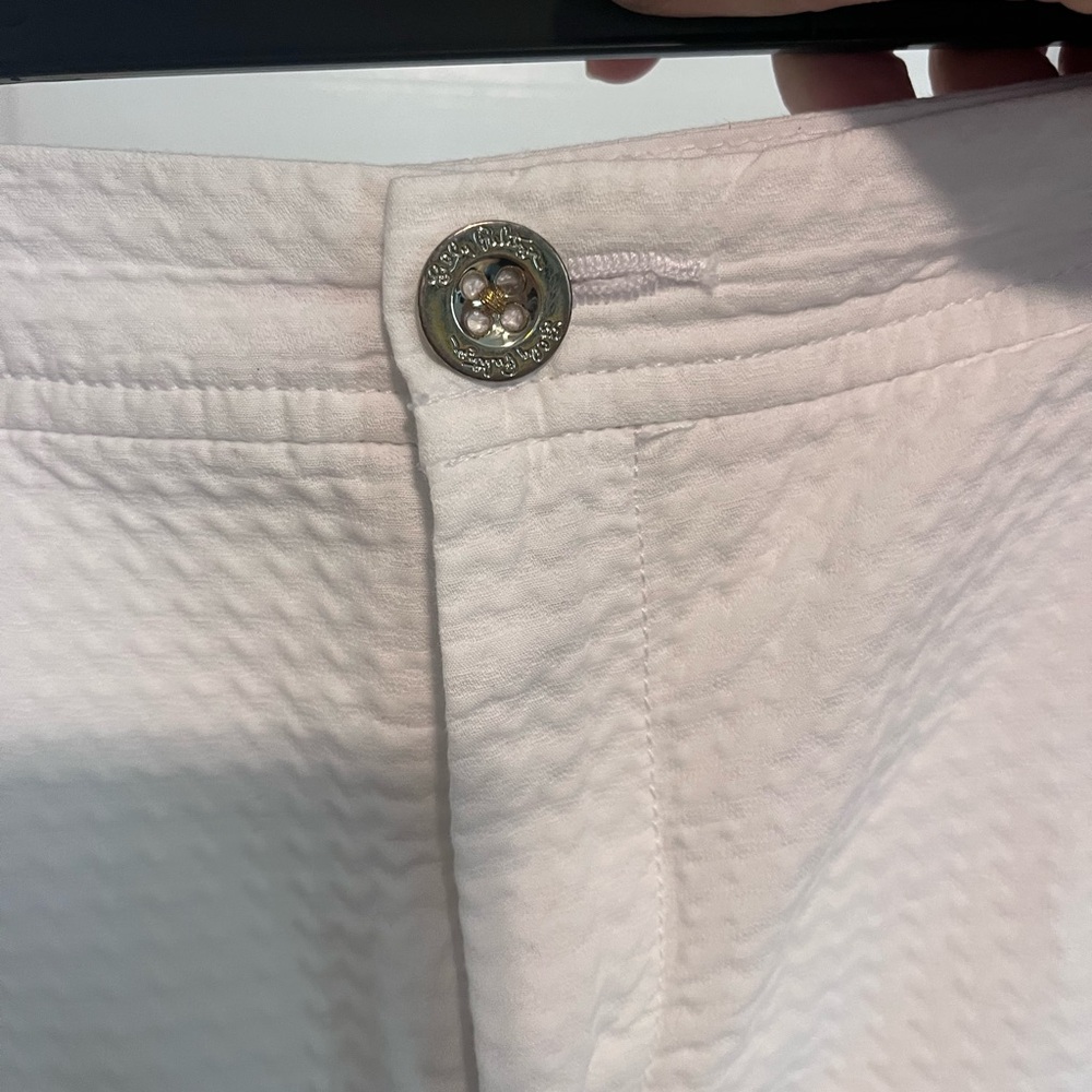 Lilly Pulitzer White Skirt with Scalloped Hem - Picture 5 of 6